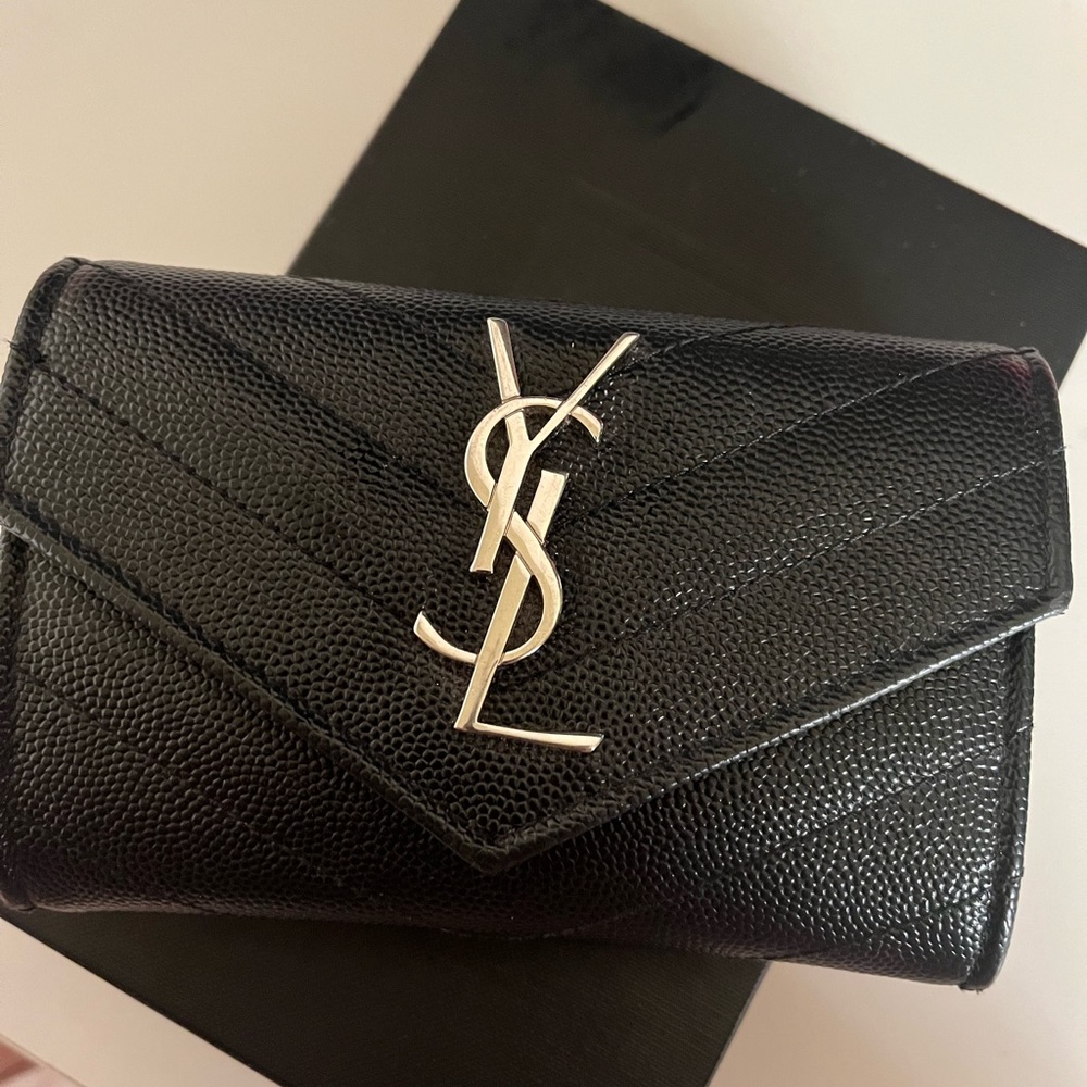 Saint Laurent Black Monogram Wallet